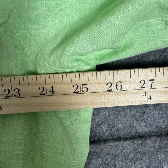 Tommy Bahama Shirt Mens XL Green Linen Beach Summer Island Hawaiian - Picture 6 of 13